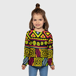 Лонгслив детский Африка, цвет: 3D-принт — фото 2