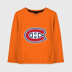 Лонгслив хлопковый детский Montreal Canadiens, цвет: оранжевый