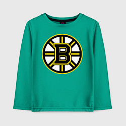 Лонгслив хлопковый детский Boston Bruins, цвет: зеленый