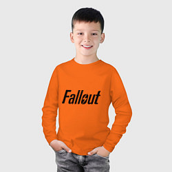 Лонгслив хлопковый детский Fallout, цвет: оранжевый — фото 2