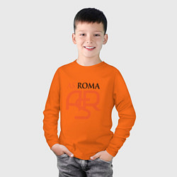 Лонгслив хлопковый детский Roma ASR, цвет: оранжевый — фото 2