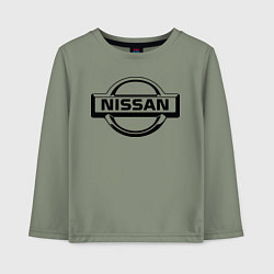 Лонгслив хлопковый детский Nissan club, цвет: авокадо
