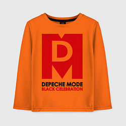 Лонгслив хлопковый детский Depeche Mode: Black Celebration, цвет: оранжевый