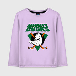 Лонгслив хлопковый детский Anaheim Mighty Ducks, цвет: лаванда