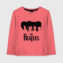 Лонгслив хлопковый детский The Beatles: Faces, цвет: коралловый