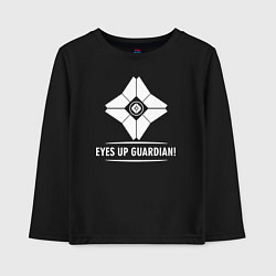 Лонгслив хлопковый детский Eyes Up Guardian, цвет: черный