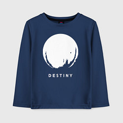 Лонгслив хлопковый детский Destiny Planet, цвет: тёмно-синий