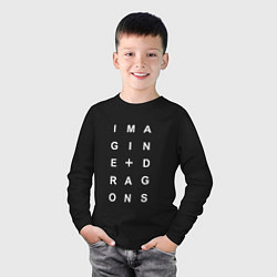 Лонгслив хлопковый детский Imagine Dragons, цвет: черный — фото 2