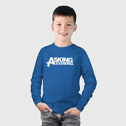 Лонгслив хлопковый детский Asking Alexandria, цвет: синий — фото 2