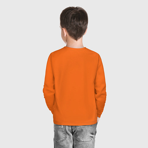 Детский лонгслив Asking Alexandria / Оранжевый – фото 4
