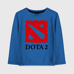 Лонгслив хлопковый детский Dota 2: Logo, цвет: синий