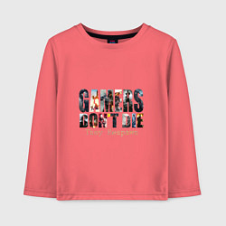 Лонгслив хлопковый детский Gamers Dont Die They Respawn, цвет: коралловый