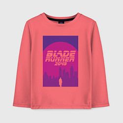 Лонгслив хлопковый детский Blade Runner 2049: Purple, цвет: коралловый