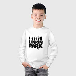 Лонгслив хлопковый детский Linkin Park, цвет: белый — фото 2