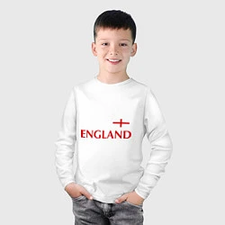 Лонгслив хлопковый детский Сборная Англии: 10 номер, цвет: белый — фото 2