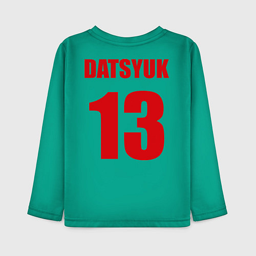 Детский лонгслив Detroit Red Wings: Pavel Datsyuk / Зеленый – фото 2