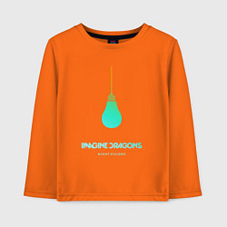 Лонгслив хлопковый детский Imagine Dragons: Night Visions, цвет: оранжевый
