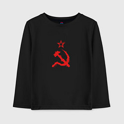 Лонгслив хлопковый детский Atomic Heart: СССР, цвет: черный