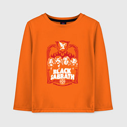 Лонгслив хлопковый детский Black Sabbath Collective, цвет: оранжевый