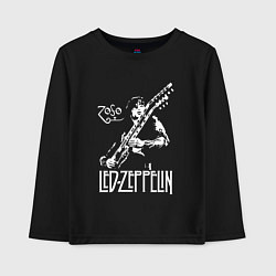 Лонгслив хлопковый детский Led Zeppelin, цвет: черный