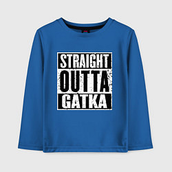 Лонгслив хлопковый детский Straight Outta Gatka, цвет: синий