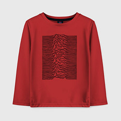 Лонгслив хлопковый детский Unknown Pleasures, цвет: красный