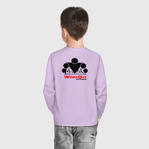 Детский лонгслив Фитнес Городских Улиц / Лаванда – фото 4