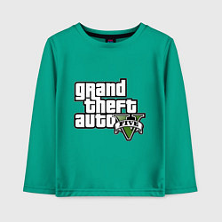 Лонгслив хлопковый детский GTA Five, цвет: зеленый
