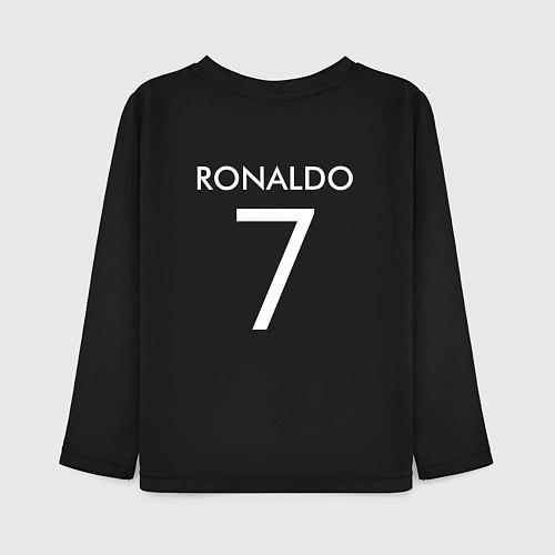 Детский лонгслив Ronaldo: Juve Sport / Черный – фото 2