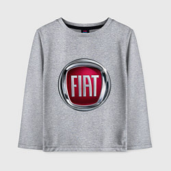 Лонгслив хлопковый детский FIAT logo, цвет: меланж