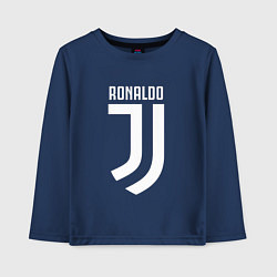 Лонгслив хлопковый детский Ronaldo CR7, цвет: тёмно-синий