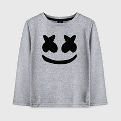 Лонгслив хлопковый детский Marshmello, цвет: меланж