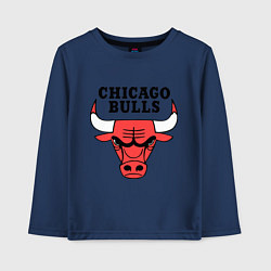 Лонгслив хлопковый детский Chicago Bulls, цвет: тёмно-синий