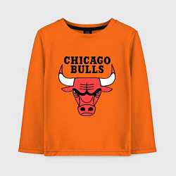 Лонгслив хлопковый детский Chicago Bulls, цвет: оранжевый
