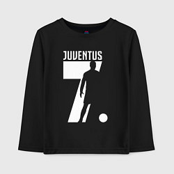 Лонгслив хлопковый детский Juventus: Ronaldo 7, цвет: черный