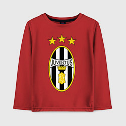 Лонгслив хлопковый детский Ювентус, цвет: красный