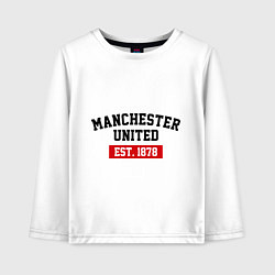 Детский лонгслив FC Manchester United Est. 1878