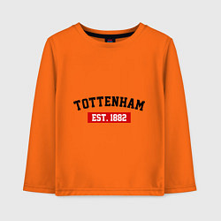 Лонгслив хлопковый детский FC Tottenham Est. 1882, цвет: оранжевый