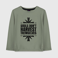 Лонгслив хлопковый детский Harvest Themselves, цвет: авокадо