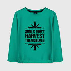 Лонгслив хлопковый детский Harvest Themselves, цвет: зеленый