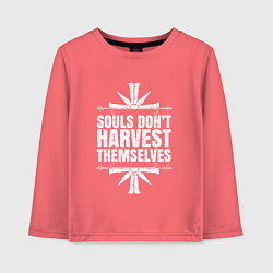 Лонгслив хлопковый детский Harvest Themselves, цвет: коралловый