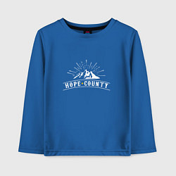 Лонгслив хлопковый детский Hope Count: Mountain, цвет: синий