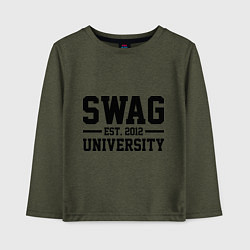 Детский лонгслив Swag University