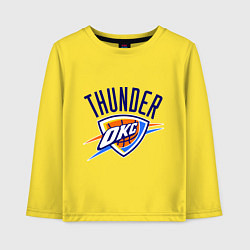Лонгслив хлопковый детский Thunder, цвет: желтый