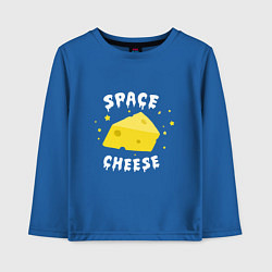 Лонгслив хлопковый детский Space Cheese, цвет: синий