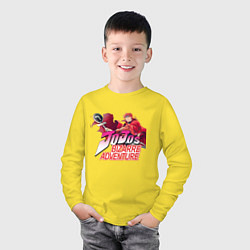 Лонгслив хлопковый детский JoJo's Bizarre Adventure, цвет: желтый — фото 2