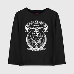 Лонгслив хлопковый детский Black Sabbath: The End, цвет: черный