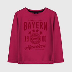 Лонгслив хлопковый детский Bayern Munchen 1900, цвет: маджента