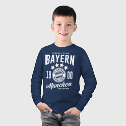 Лонгслив хлопковый детский Bayern Munchen 1900, цвет: тёмно-синий — фото 2