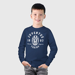 Лонгслив хлопковый детский Juventus 1897: Torino, цвет: тёмно-синий — фото 2
